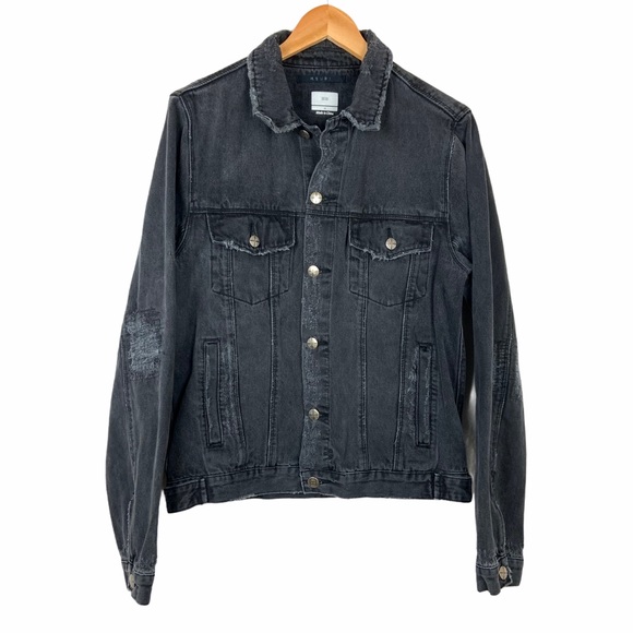 Ksubi Other - Ksubi Denim Classic Beaten Up Black Jacket Medium